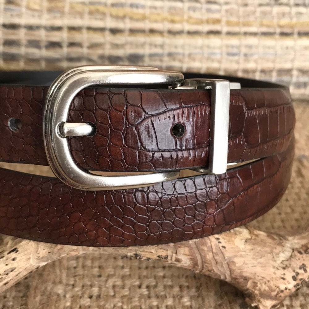 Reversible Faux Leather Belt Size 36 - Picture 1 of 7